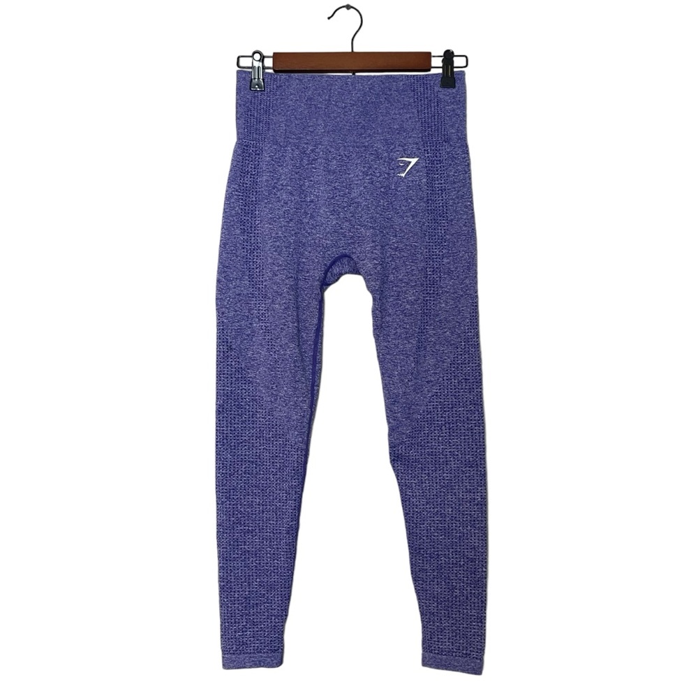 GymShark Vital Seamless 2.0 Leggings Size M Purple Athleisure Gym Workout - Picture 2 of 10